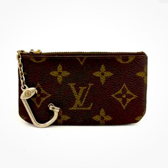 Louis Vuitton LV Monogram Pouchette Cles Wallet Coin Purse